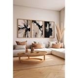 Artavessa 3 Parça Ham Renk Gerçek Ahşap Çerçeveli Tablo Seti - Model 16, 20 x 30