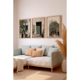 Artavessa 3 Parça Ham Renk Gerçek Ahşap Çerçeveli Tablo Seti - Model 18, 33 x 48