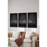Artavessa 3 Parça Siyah Çerçeve Görünümlü MDF Poster Tablo Seti Set 17, 15 x 20