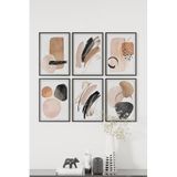 Artavessa 6 Parça Çerçeve Görünümlü Mdf Tablo Seti ART6XPML18, 15 x 20