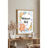 Artavessa Ahşap Çerçeve Görünümlü Kişiye Özel (GÖNDERDİĞİNİZ İSMİ YAZIYORUZ) Mdf Tablo 33x48 Cm - Model 4, 33 x 48