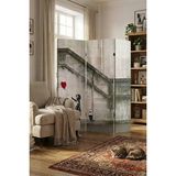Artavessa Dekoratif 3 Kanatlı Dijital Baskılı Kanvas Paravan - Seperatör - 120X180 cm - Model 1 - Çok Renkli