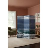 Artavessa Dekoratif 3 Kanatlı Dijital Baskılı Kanvas Paravan - Seperatör - 120X180 cm - Model 13 - Çok Renkli