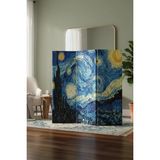 Artavessa Dekoratif 3 Kanatlı Dijital Baskılı Kanvas Paravan - Seperatör - 120X180 cm - Model 6 - Çok Renkli
