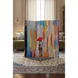 Artavessa Dekoratif 3 Kanatlı Dijital Baskılı Kanvas Paravan - Seperatör - 120X180 cm - Model 9 - Çok Renkli