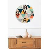 Artavessa Dekoratif Ahşap Mdf 3D Efektli 5Mm Duvar Saati - Model 23