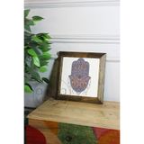 Artavessa Masif Ahşap Çerçeveli Taş Tablo Pano 16 x 16 cm - Fatma Ana Eli 3, 26 x 26