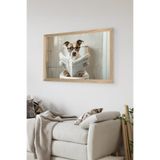 Artavessa Tek Parça Ahşap Çerçeve Görünümlü Köpek Baskılı MDF 20x30 cm Tablo - Model 50, 20 x 30