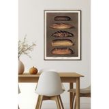 Artavessa Tek Parça Ahşap Çerçeve Görünümlü Pantene Renk Serisi MDF Tablo 20x30 cm - Model 17, 33 x 48