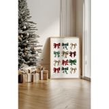 Artavessa Tek Parça Gerçek Ham Ahşap Çerçeveli Yılbaşı(New Year) Temalı Tablo - Model 18, 33 x 48