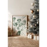 Artavessa Tek Parça Gerçek Ham Ahşap Çerçeveli Yılbaşı(New Year) Temalı Tablo - Model 19, 33 x 48