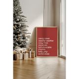 Artavessa Tek Parça Gerçek Ham Ahşap Çerçeveli Yılbaşı(New Year) Temalı Tablo - Model 22, 33 x 48