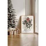 Artavessa Tek Parça Gerçek Ham Ahşap Çerçeveli Yılbaşı(New Year) Temalı Tablo - Model 30, 33 x 48