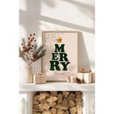 Artavessa Tek Parça Gerçek Ham Ahşap Çerçeveli Yılbaşı(New Year) Temalı Tablo - Model 44, 33 x 48