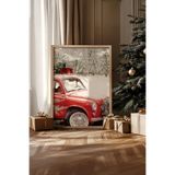Artavessa Tek Parça Gerçek Ham Ahşap Çerçeveli Yılbaşı(New Year) Temalı Tablo - Model 57, 33 x 48