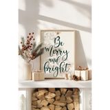 Artavessa Tek Parça Gerçek Ham Ahşap Çerçeveli Yılbaşı(New Year) Temalı Tablo - Model 60, 50 x 70