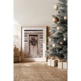 Artavessa Tek Parça Gerçek Ham Ahşap Çerçeveli Yılbaşı(New Year) Temalı Tablo - Model 71, 50 x 70
