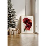 Artavessa Tek Parça Gerçek Ham Ahşap Çerçeveli Yılbaşı(New Year) Temalı Tablo - Model 82, 50 x 70