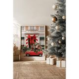 Artavessa Tek Parça Gerçek Ham Ahşap Çerçeveli Yılbaşı(New Year) Temalı Tablo - Model 87, 50 x 70