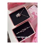ArtBDesign Hello Kitty Kolye ve Bileklik İkili Set
