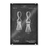 Artboxone Akrilik Cam Resim 120 X 80 Cm Soyut Tıraş Fırçası Patentli (Tahta) - Resim Tıraş Fırçası Berber Saçı