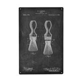 Artboxone Metal Poster 30X45 Cm Soyut Tıraş Fırçası Patenti (Pano) Sanatçı Artkuu'dan