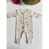 Artci Collection Patikli Bebek Tulum - Gökkuşağı - 02S-Bej - 0 - 3 Ay