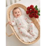 Artci Collection Patikli Bebek Tulum - Kedi - Pembe - 3 - 6 Ay