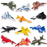 ArtCreativityTM Diecast Jet Oyuncak Oyun Seti, 9'lu Set, Çeşitli Renk ve Tasarımlarda Savaş Jet Oyuncağı, Harika Doğum Günü Partisi Hediyeleri, Hediye Çantası