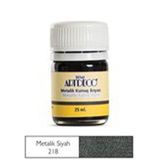 Artdeco 218 Siyah Metalik Kumaş Boyası