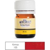Artdeco 25 ml Kırmızı Kumaş Boyası 105 Parlak Renklerle Sanatsal Uygulamalar İçin İdeal