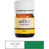 Artdeco 25ML Su Bazlı Kumaş Boyası Açık Yeşil 112 Tekstil Boyası