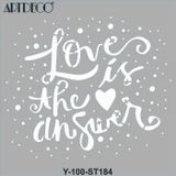 Artdeco 30x30 cm Cevap Aşk 184 Stencil