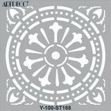 Artdeco 30x30 cm Geometrik Fayans 168 Stencil