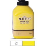 Artdeco 500 ml 3601 Sarı Akrilik Boya Kolay Temizlenebilir Opak Renk Seçeneği