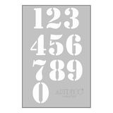 Artdeco A4 Sayılar 212 Stencil Boyama Şablonu