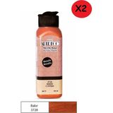 Artdeco Akrilik Boya 140 ml Bakır Y-071R-3728 2 Adet