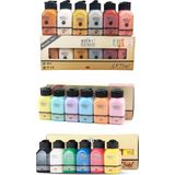 Artdeco Akrilik Boya 6X75 ml Metalik Renkler + 6X75ML Pastel Renkler + 6X75ML Canlı Renkler - - - Çok Renkli