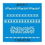 Artdeco İnce Bordür 158 30x30 cm Stencil