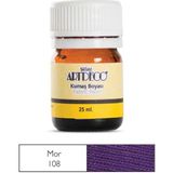Artdeco Kumaş Boyası Mor 108 Su Bazlı Canlı Renk Konsantresi 25 Ml Fırça İle Kullanıma Uygun