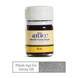 Artdeco Metalik Kumaş Boyası 222EX Ekstra Gümüş Renk 25 ml Özel Metalik Özellik