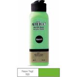 Artdeco Neon Yeşil Akrilik Boya 140 ml Y-070R-950 Neon Renk Özelliği ile Sanatsal Kullanım - Neon Renkler