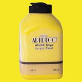 Artdeco Sarı Akrilik Boya 3601 500 ml Su Bazlı Özellikli Hızlı Kuruyan Boya