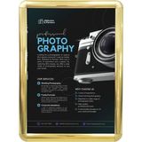 Arte Display A3 Altın Görünümlü Alüminyum Çerçeve 5li Paket