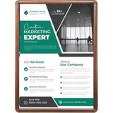 Arte Display A4 Ahşap Görünümlü Alüminyum Çerçeve 25LI Paket