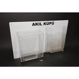 Arte Display Dilek ve Şikayet Kutusu Şeffaf - 60x35 - Ramak kala Kutusu