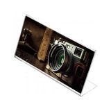 Arte Display L Tipi Yatay 21X10CM Pleksi Masaüstü Şeffaf Föylük Broşürlük Fiyatlık 5li Paket - L Tipi Pleksi Föylük