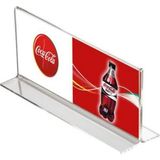 Arte Display T Tipi Yatay 21X10CM Pleksi Masaüstü Şeffaf Föylük Broşürlük Fiyatlık 50LI Paket