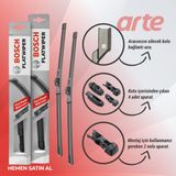 Arte Hyundai I20 2020-2025 Uyumlu | Flatwiper Serisi Ön Silecek Takımı| 2'li Set |