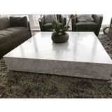 Arte Marble Carrara Blok Orta Sehpa